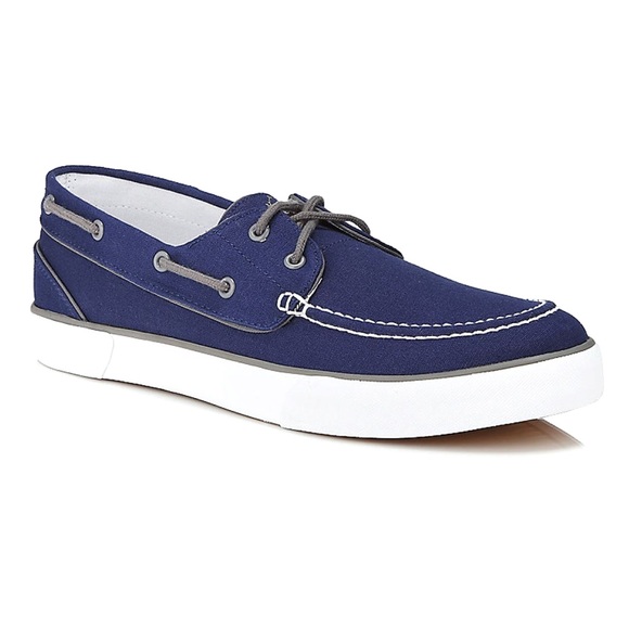 royal blue boat shoes